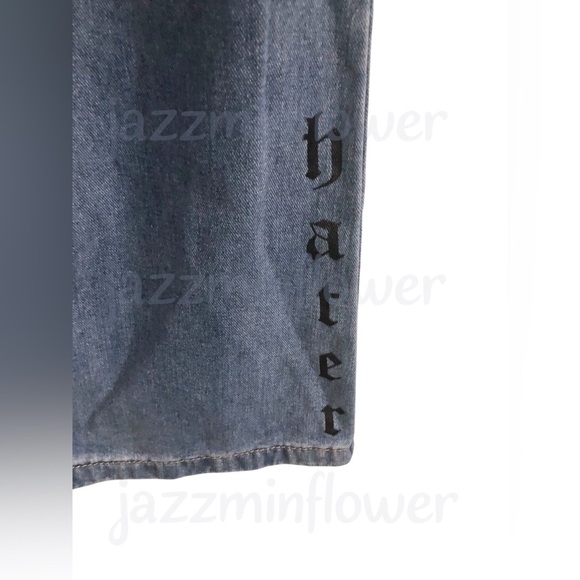 Playboy blue sinner lover‎ butterfly rose playboy bunny embroidered jeans size 7 - Picture 17 of 17